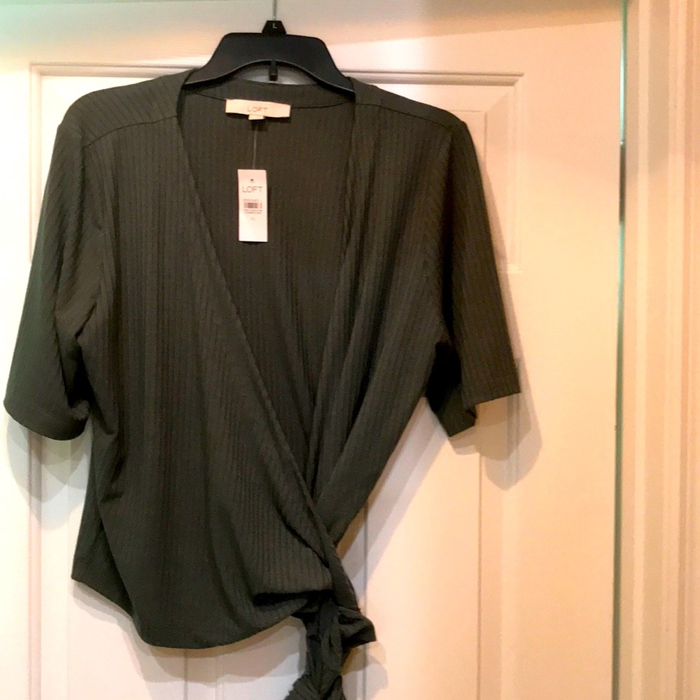 Women’s green  Wrap shirt by LOFT
